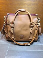 Dooney Bourke Large Natural Brown Florentine Leather Satchel Handbag 13 x 11 x 6 for sale  Shipping to South Africa