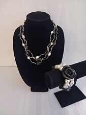 Black white necklace for sale  Manteno