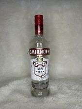 Botella de vodka vacía Smirnoff 750 ml prelavada y usada con parte superior segunda mano  Embacar hacia Argentina