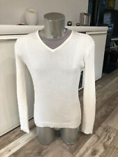 Pull blanc mailles d'occasion  Auterive