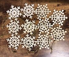 Snowflakes wood wooden for sale  Lawrenceville
