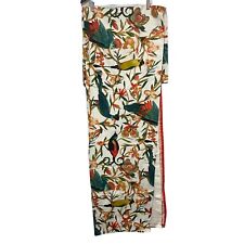 Opalhouse Shower Curtain Floral Bird Fabric Bright Colorful Bath Cloth 72 X 72 for sale  Reynoldsburg