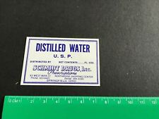 Distilled water schmidt for sale  HOVE