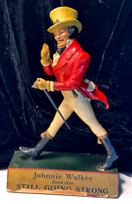 JOHNNIE WALKER BORN 1820 LARGE 15" TALL BAR FIGURE STILL GOING STRONG 1950'S for sale  Shipping to South Africa