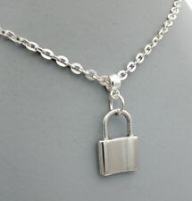 Padlock necklace silver for sale  WOODBRIDGE