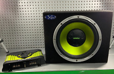 Used, Fusion XL Series Subwoofer 12" Sub Woofer Bass Speaker With Fusion Amp EN AM3002 for sale  Shipping to South Africa