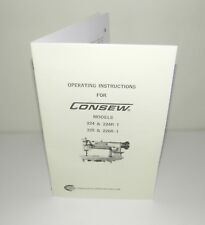 Used, Consew 224, 224R-1, 225, 226R-1 Sewing Machine  Instruction  Manual Reproduction for sale  Canada