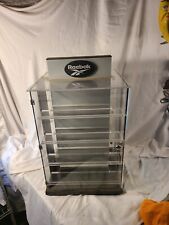 Vintage Double-Sided "REEBOK" COUNTERTOP SWIVEL DISPLAY CASE (RARE) with keys for sale  Shipping to South Africa