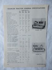 Folha de dados de especificações de trator 1964 CAT Caterpillar D6C D7 D8 D9 D6B D4D comprar usado  Enviando para Brazil
