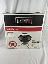 Weber 14in. Smokey Joe Portable Charcoal Grill - Black - NEW STILL IN BOX, used for sale  Shipping to South Africa