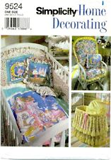 Simplicity 9524 Baby Infant Nursery Crib Glider Pads Home Decor pattern UNCUT  for sale  Shipping to South Africa
