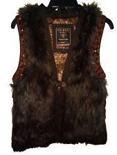 fur faux guess vest for sale  Norristown