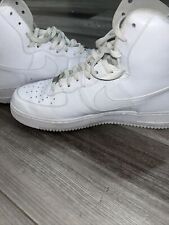 Zapatos de baloncesto Nike Air Force 1 High '07 para hombre talla 12 315121-115 triple blanco segunda mano  Embacar hacia Argentina