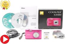 [ESTADO PERFEITO] Câmera Digital Nikon COOLPIX S3300 Rosa Morango 6x Zoom 16.0MP JAPÃO comprar usado  Enviando para Brazil