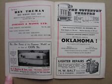 1956 OKLAHOMA! Coventry Amateur Operatic Society Denzil Pugh Patricia Lloyd for sale  Shipping to South Africa