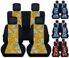 Capas de assento de carro dianteiro+ traseiro flor de hibisco/palmeira serve 98-2018 VW Beetle comprar usado  Enviando para Brazil