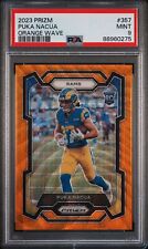 2023 Panini Prizm PUKA NACUA Orange Wave /60 Los Angeles RAMS Mint PSA 9! for sale  Shipping to South Africa