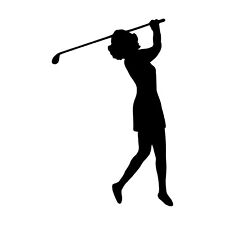 Lady golfer vinyl for sale  Naples