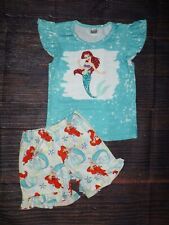 NOVO Conjunto de Roupas Shorts Boutique Pequena Sereia Princesa Ariel Meninas comprar usado  Enviando para Brazil