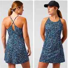 Athleta Infinity dress built in with shorts blue leopard Sz M for sale  Shipping to South Africa