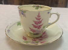 Used, Tuscan Plant Astilbe Pattern Beautiful Art Deco Hand Painted Tea Cup & Saucer for sale  Shipping to South Africa