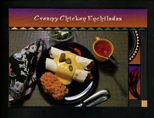 Receta postal estilo suroeste de EE. UU. pollo cremoso enchiladas queso arroz segunda mano  Embacar hacia Argentina