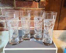 4 beer glasses pilsner peroni for sale  Jefferson Valley