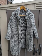 Chunky grey cardigan for sale  SHEFFIELD