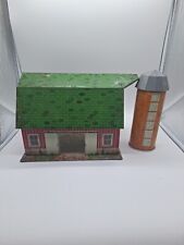 Vintage 1950 MARX Sears Estanho Litho Metal Happi Time Celeiro e Silo Fazenda Playset  comprar usado  Enviando para Brazil