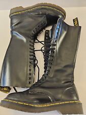 Botas altas Dr. Martens 1914 negras de cuero liso talla 9 para mujer talla 8 para hombre segunda mano  Embacar hacia Mexico