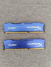 2 X Kingston 8GB DDR3 PC12800 CL10 DIMM HyperX Fury Blue HX316C10F/8, usado segunda mano  Embacar hacia Argentina