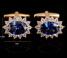 Fashion Men Cufflinks 1 Pair of Shirt Suit Cuff Links Jewelry Rhinestone Classic, used for sale  Shipping to South Africa