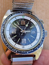 DEAUVILLE Datomatic Diver style Swiss vintage GMT mecanic working 40mm NR segunda mano  Embacar hacia Argentina