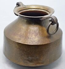 Usado, Antigua olla de almacenamiento de agua de latón tamaño grande urna original antigua hecha a mano segunda mano  Embacar hacia Argentina