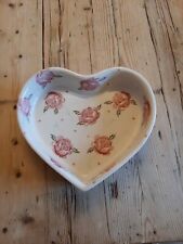 Emmabridgewater rose heart for sale  STROUD