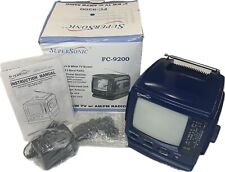 SuperSonic FC-9200 5" Mini TV Portátil Rádio AM/FM com Adaptador AC Azul Testado comprar usado  Enviando para Brazil