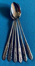 Used, 6 Oneida FLORAL BOUQUET Iced Tea Spoons 7 5/8" Stainless Flatware Silverware for sale  Shipping to South Africa