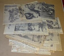 57 fotos antigas de hóquei cortadas de jornais por volta de 1940-1970 (liga menor etc) comprar usado  Enviando para Brazil