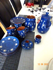 Kaffeeservice keramik blau gebraucht kaufen  Jebenhsn.,-Bartenbach