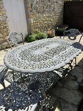 chairs iron cast table for sale  WEDMORE
