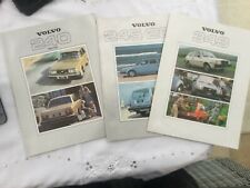 Volvo brochures 240 for sale  WEYMOUTH