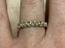 2.0 Carat Lab Created Diamond Marquise Full Eternity Ring Gold Plated 925 Size N til salgs  Frakt til Norway