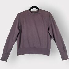 ATM Women's Sweatshirt Size Medium Plum French Terry Garment Dye Vintage Raglan for sale  Shipping to South Africa