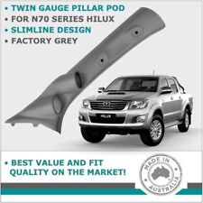 DUAL PILLAR POD 2 GAUGE HOLDER FOR TOYOTA HILUX N70 KUN 05-15 COLOUR LIGHT GREY for sale  Shipping to South Africa