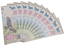 Argentina 50 Pesos ND 2018 Condor UNC x 10 Banknotes de liasse Bundle Argentine segunda mano  Embacar hacia Argentina