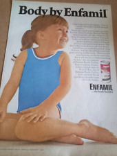 Usado, 1970 página de anuncio - Enfamil bebé fórmula niña de colección PUBLICIDAD IMPRESA segunda mano  Embacar hacia Mexico