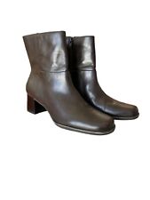 Easy Spirit Esupgrade Parquet Brown Leather Booties Sz 8M for sale  Shipping to South Africa