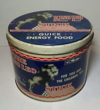 Recipiente de lata vintage King Leo Stick energia rápida para alimentos LION LITHOS, usado comprar usado  Enviando para Brazil