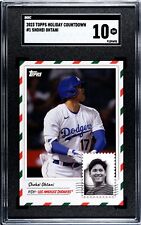 Shohei Ohtani 2023 Topps Holiday Countdown Card 1 Dodgers (SGC GEM MINT 10) for sale  Shipping to South Africa