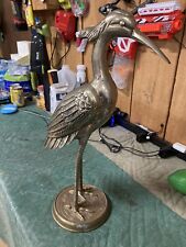 Bronze crane statue for sale  Twin Lake